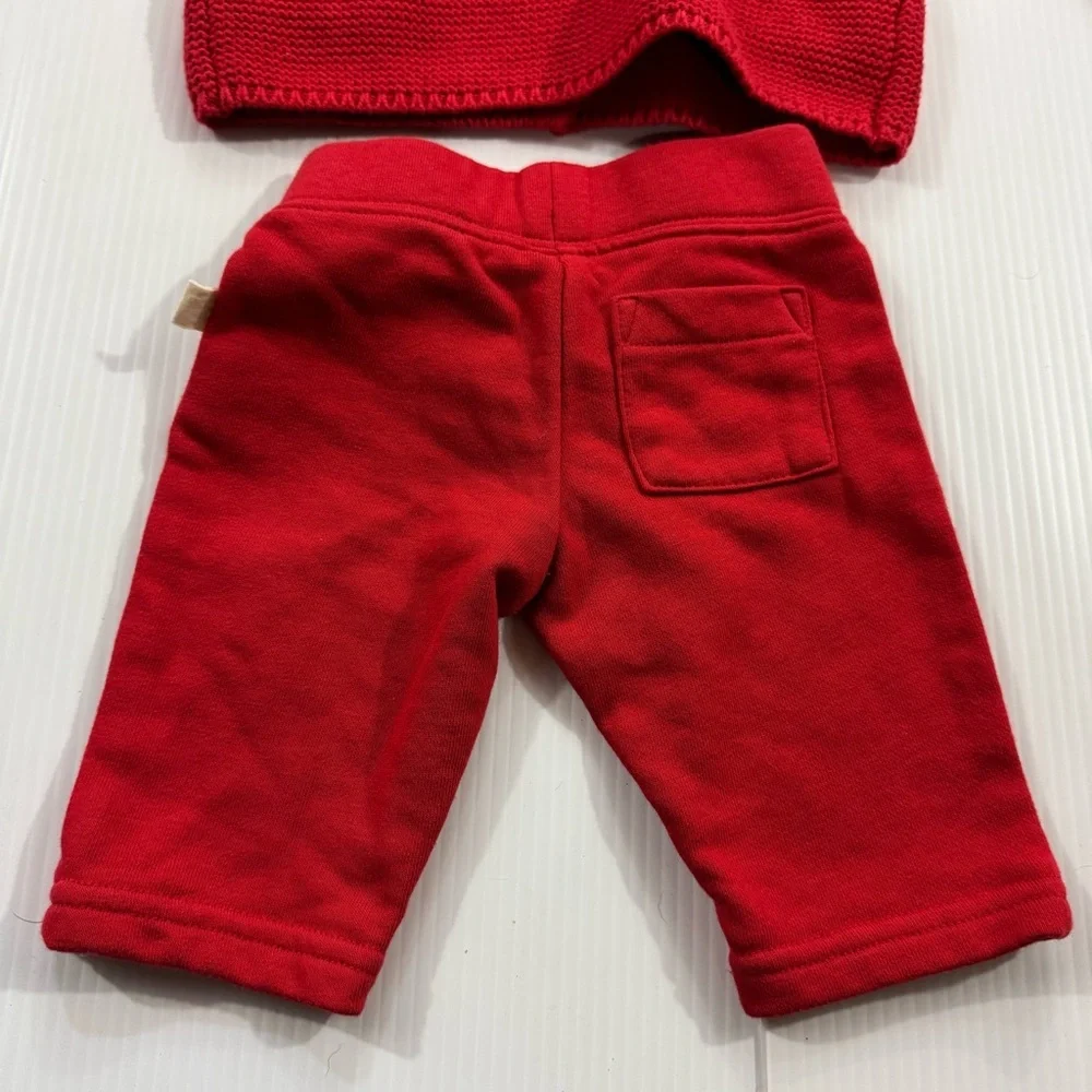 503. NWT GAP Red Knit Hoodie and Pants Set for Kids